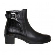 Botine Dama Comode Piele Neagra - Kasia