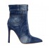 Botine dama Stiletto din denim (jeans) - Alisa
