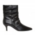 Botine Stiletto Negre toc mic - Lane