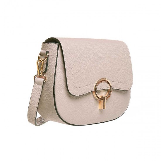 Geanta Crossbody din Piele Bej - Daria Geanta Crossbody din Piele Bej - Daria