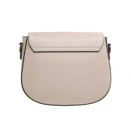 Geanta Crossbody din Piele Bej - Daria Geanta Crossbody din Piele Bej - Daria