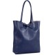 Geanta Bleumarin Shopper din Piele Naturala - Atesa Geanta Bleumarin Shopper din Piele Naturala - Atesa