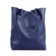 Geanta Bleumarin Shopper din Piele Naturala - Atesa Geanta Bleumarin Shopper din Piele Naturala - Atesa