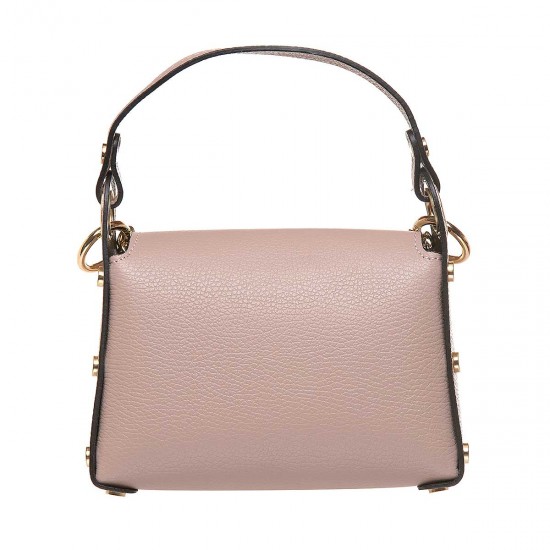 Geanta cu Albina Mini Bee din Piele Pudra - Juana