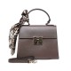Geanta Office cu esarfa Piele Grej - Eline