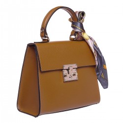 Geanta Office cu esarfa Piele Maro - Eline