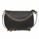 Geanta cu lant pentru mana sau bareta umar Piele Neagra - Alora Geanta cu lant pentru mana sau bareta umar Piele Neagra - Alora