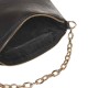 Geanta cu lant pentru mana sau bareta umar Piele Neagra - Alora Geanta cu lant pentru mana sau bareta umar Piele Neagra - Alora