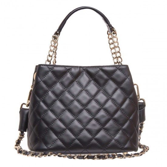 Geanta cu aspect matlasat Piele Neagra - Lucia Geanta cu aspect matlasat Piele Neagra - Lucia