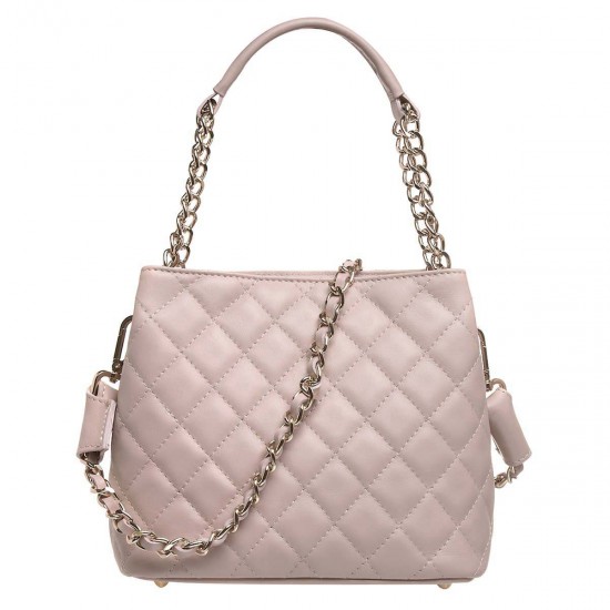 Geanta cu aspect matlasat Piele Roz Pal - Lucia Geanta cu aspect matlasat Piele Roz Pal - Lucia