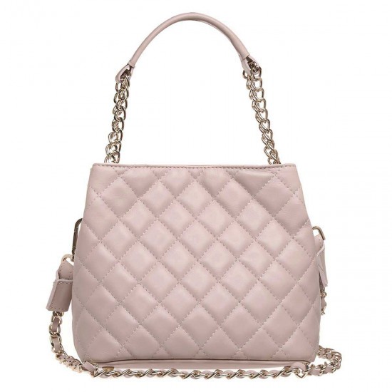 Geanta cu aspect matlasat Piele Roz Pal - Lucia Geanta cu aspect matlasat Piele Roz Pal - Lucia