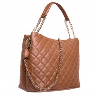 Geanta Dama Eleganta Piele Camel cu aspect matlasat - Cloe Geanta Dama Eleganta Piele Camel cu aspect matlasat - Cloe