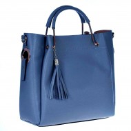 Geanta Eleganta din Piele Albastra - Vivienne