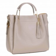 Geanta Eleganta din Piele Nude Inchis - Vivienne Geanta Eleganta din Piele Nude Inchis - Vivienne