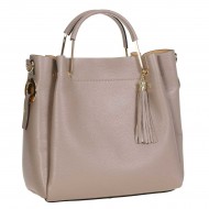 Geanta Eleganta din Piele Taupe - Vivienne