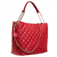 Geanta Dama Eleganta Piele Rosie cu aspect matlasat - Cloe Geanta Dama Eleganta Piele Rosie cu aspect matlasat - Cloe