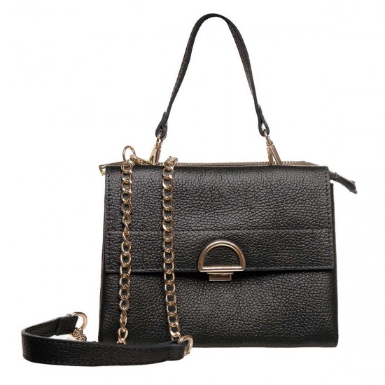 Geanta Dama Eleganta Piele Neagra - Lidia