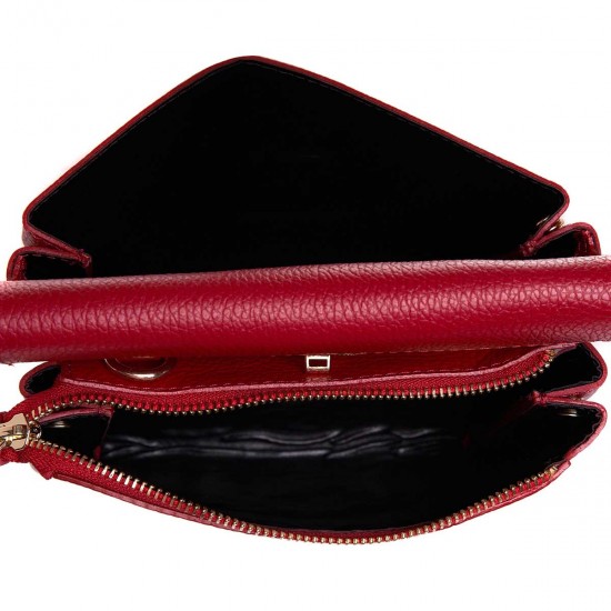 Geanta Dama Fashion din Piele Rosie - Lidia Geanta Dama Fashion din Piele Rosie - Lidia