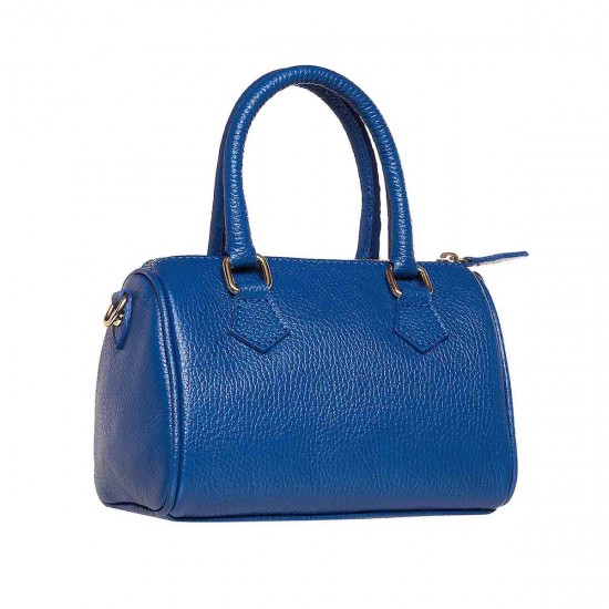 Geanta Mini Albastra din Piele - Noela