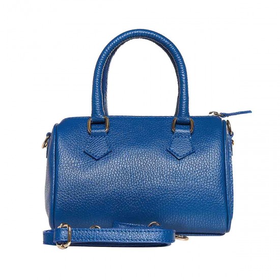 Geanta Mini Albastra din Piele - Noela
