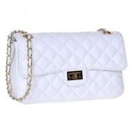 Geanta dama de umar Piele Alba - Dalina