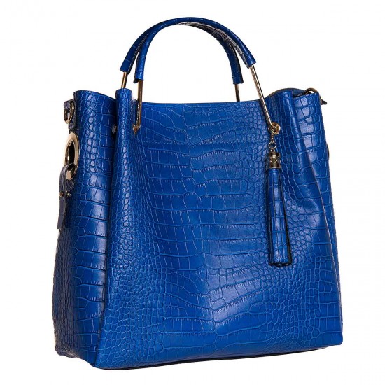 Geanta Dama Eleganta Piele Albastra - Olio