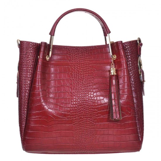 Geanta Dama Eleganta Piele Rosie - Olio Geanta Dama Eleganta Piele Rosie - Olio