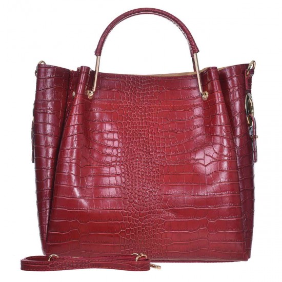 Geanta Dama Eleganta Piele Rosie - Olio Geanta Dama Eleganta Piele Rosie - Olio