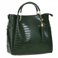 Geanta Dama Eleganta Piele Verde - Olio