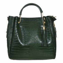 Geanta Dama Eleganta Piele Verde - Olio