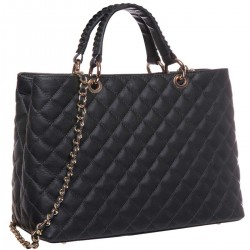 Geanta Piele Neagra cu aspect matlasat - Inne