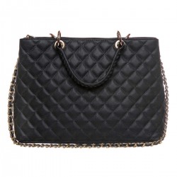 Geanta Piele Neagra cu aspect matlasat - Inne