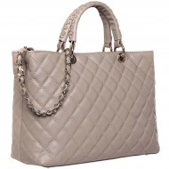 Geanta Piele Nude Inchis cu aspect matlasat - Inne