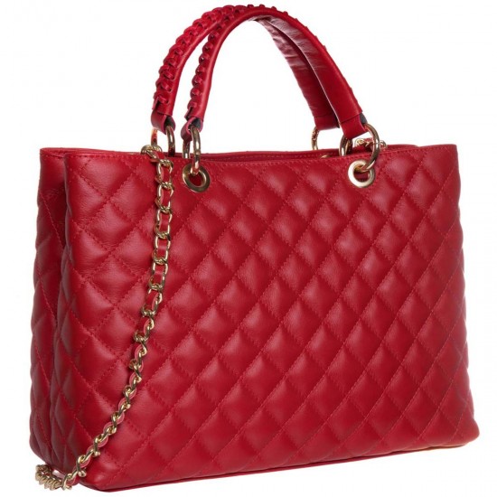 Geanta Piele Rosie cu aspect matlasat - Inne