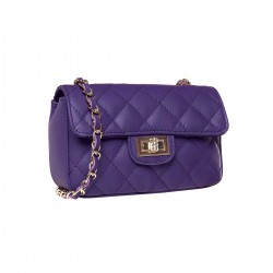 Geanta Mini Fashion Piele Matlasata Mov - Agnes