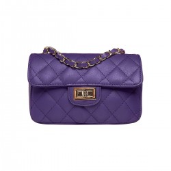 Geanta Mini Fashion Piele Matlasata Mov - Agnes