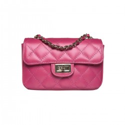 Geanta Mini Fashion Piele Matlasata Roz Fuchsia - Agnes Geanta Mini Fashion Piele Matlasata Roz Fuchsia - Agnes