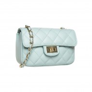 Geanta Mini Fashion Piele Matlasata Bleu - Agnes