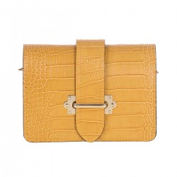 Geanta Mini de Umar din Piele Galbena - Anemona