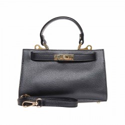 Geanta Mini de mana Piele Neagra - Alona
