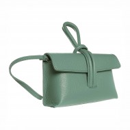 Geanta Mini Verde Salvie din Piele Naturala - Amora Geanta Mini Verde Salvie din Piele Naturala - Amora