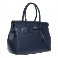 Geanta Office Eleganta Piele Bleumarin - Sandy
