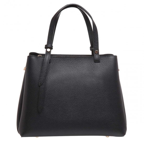 Geanta Neagra Office din Piele Neagra - Kamali Geanta Neagra Office din Piele Neagra - Kamali