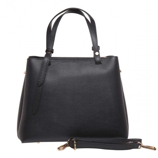 Geanta Neagra Office din Piele Neagra - Kamali Geanta Neagra Office din Piele Neagra - Kamali