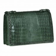 Geanta de umar din Piele Verde - Verani