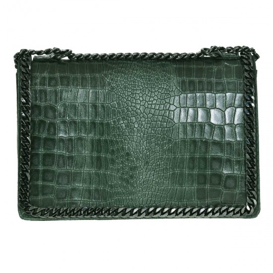 Geanta de umar din Piele Verde - Verani