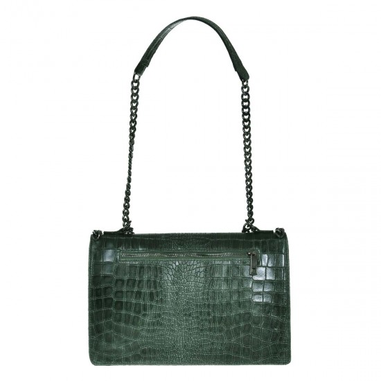 Geanta de umar din Piele Verde - Verani