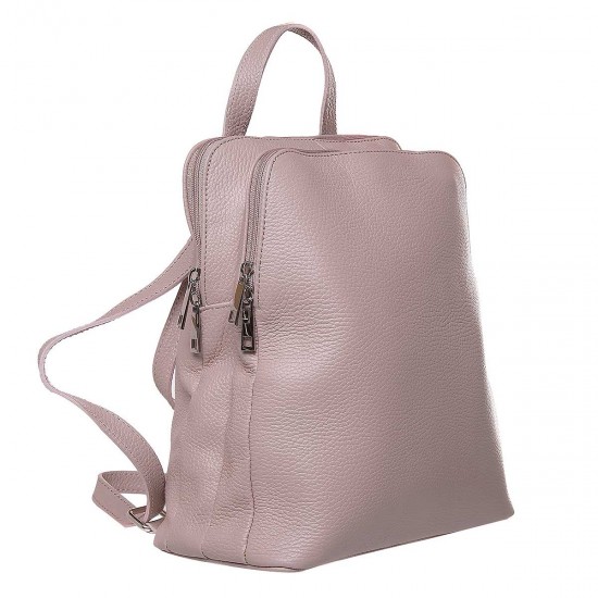 Rucsac Incapator pentru Femei Piele Naturala Nude Roze - Gracie