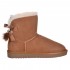 Ghete Dama Casual Piele Intoarsa Camel - Eda