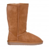 Cizme Camel Imblanite Piele Intoarsa - Kirra